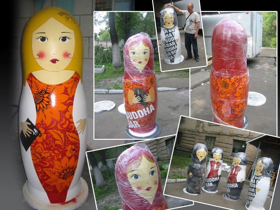 Three-dimensional figures from foam